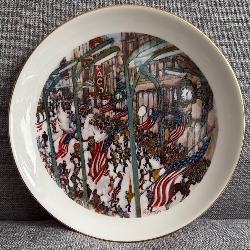 Chicago’s City of Parades Decorative Plate 1975